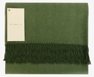 Racing Green Alpaca Throw - Scarf