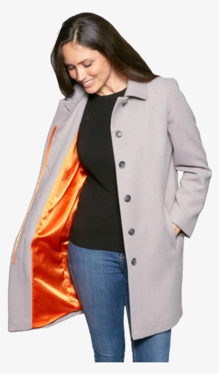 Special Offer K454 Womens Faux Cashmere Silver Grey - Overcoat