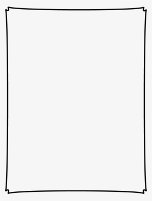 Dipped Corner Page Border - Text Box Transparent Background