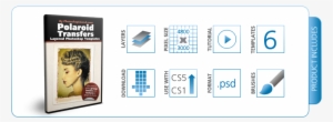 Polaroid Transfer Layered Photoshop Templates - Tool
