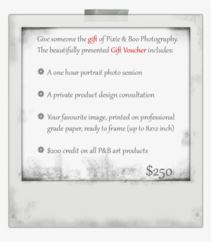Polaroid Gift Template