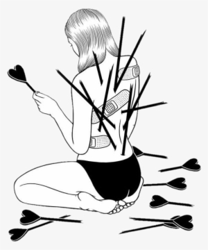 Sad Heartbroken Tumblr Blackandwhite - Heart Broken