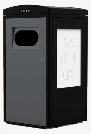 100l Cleancube Solar-powered Waste Compacting Bin - Solar Powered Compacting Trash Cans