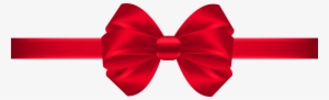 Bow Transparent Png Clip Art - Red Bow Transparent Png