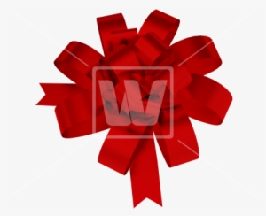 Red Glassy Bow - Illustration