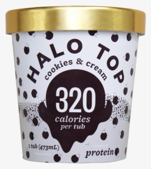 Halo Top Cookies And Cream - Halo Top Ice Cream, Light, Mochi Green Tea - 1 Pint