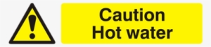 Download Free Caution Signs Transparent Pngs - Scan Sca5116 Caution Hot Water Pvc Sign 200 X 50mm