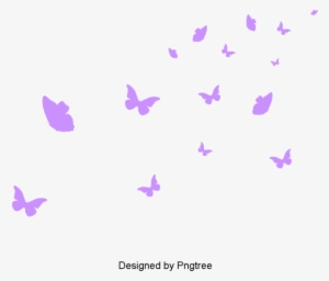 Simple Butterfly Silhouette Design, Cartoon, Hand Painted, - Portable Network Graphics