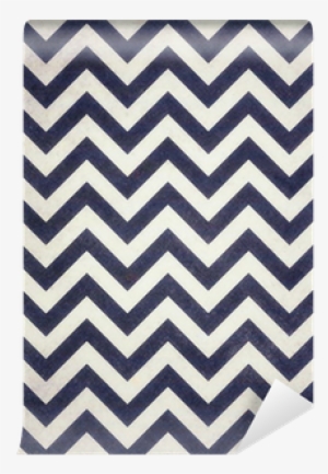 Dark Navy Blue And Black Chevrons Texture On Old White - Stickers Baby Shower Boy