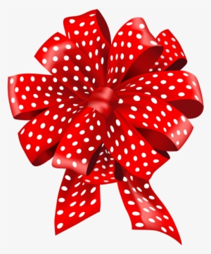 Free Png Red Dotted Bow Png Images Transparent - Ribbon