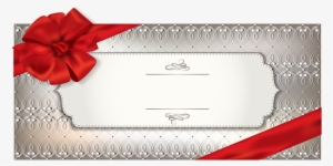 Label With Red Bow Template Png Clipart Image - Label_with_red_bow_template_png_clipart_image