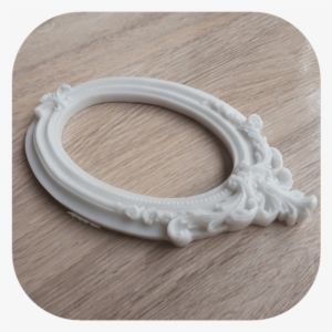 Moldura Oval Arabesco Em Resina - Picture Frame