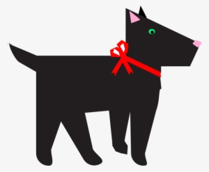 How To Set Use Dog With Red Bow Svg Vector