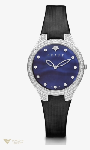 Graff Butterfly Silhouette White Gold & Diamonds Ladies - Romanson Ul0576smw Bk