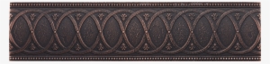 Dorset 3 X 12 Laurel Border Dark Oil Rubbed Bronze - Leather
