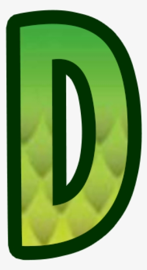 Letras Verdes Con Escamas Y Amarillas - Letras Png