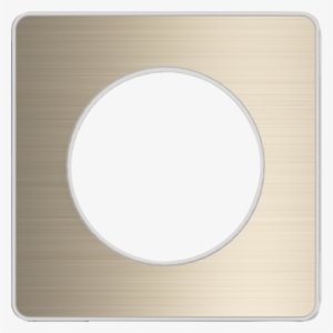 S520802l Odace Touch Cover Frame 1 Gang Metal Brushed - Picture Frame