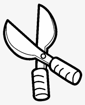 Dibujo De Tijeras De Podar Para Colorear - Pruning Shears