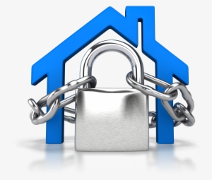 Padlock House Free Png Image - House Outline Clip Art
