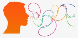 Communication Head Balloons Man Think Face - Hablar Rapido Png