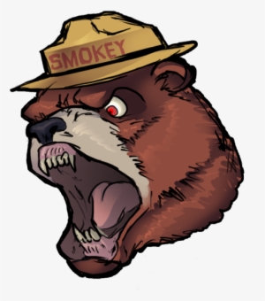 Transparent Grizzly Clip Art Transprent Png Free - Mean Smokey The Bear