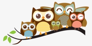 Clip Art Transparent Stock Cute Owl Family Clipart - Owl Family Clipart Png