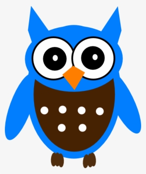 Cute Blue Owl Svg Clip Arts 504 X 599 Px