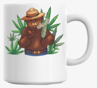 Smokey Bear Smoking Mug - Smokey The Bear Smoking