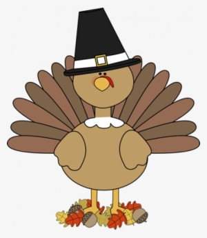 Free Turkey Clipart Turkey Pilgirm In Autumn Leaves - Thanksgiving Clipart For Kids