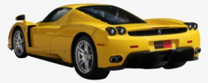 Yellow Ferrari Back Side Png Image - Voiture De Sport Jaune