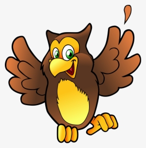 Cute Owl Clipart - Happy Owl Clipart