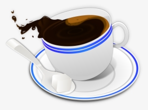 Transparent Spilled Coffee Mug