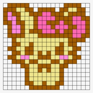 Cute Kawaii Kitty Perler Bead Pattern / Bead Sprite - Cute Pastel Pixel Art