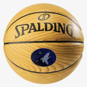 Minnesota Timberwolves B7 Woodgrain Ball - Minnesota Timberwolves Ball