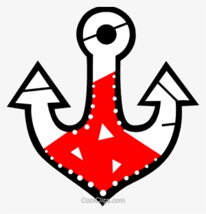 Colorful Anchor Royalty Free Vector Clip Art Illustration - Illustration