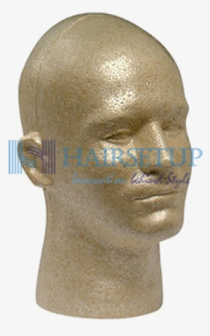 Styrofoam Head With Face - Giell Styrofoam Foam Mannequin Wig Head Display Male