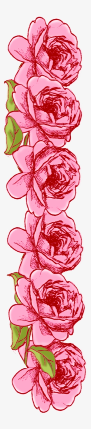Free Faux Vintage Roses Frame And Borders Png Rosenrahmen - Portable Network Graphics
