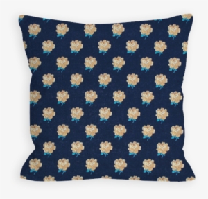 Restful Vintage Roses Navy Pillow - Throw Pillow
