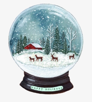 Becca Stadtlander Illustration - Bola De Cristal Nieve