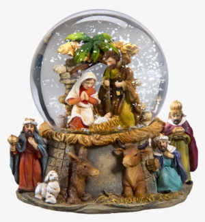 Snow Globe "nativity Scene" - Snow Globe Manger Scene