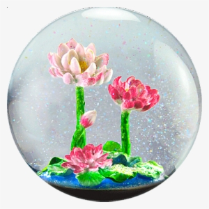 Flower Snow Globe - Flowers In Snow Globes