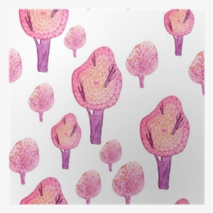 Watercolor Seamless Cute Pattern With Poster • Pixers® - Gelato