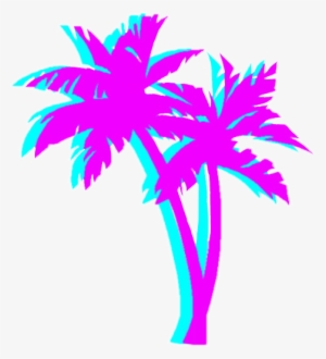 Vaporwave Palm Tree