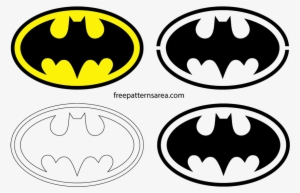 Free Batman Logo Vector Pattern - Silhouette Batman