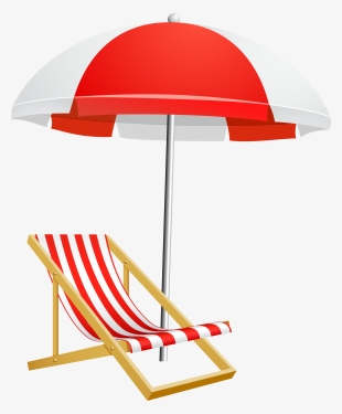 Beach Umbrella And Chair Transparent Png Clip Art Image - Beach ...