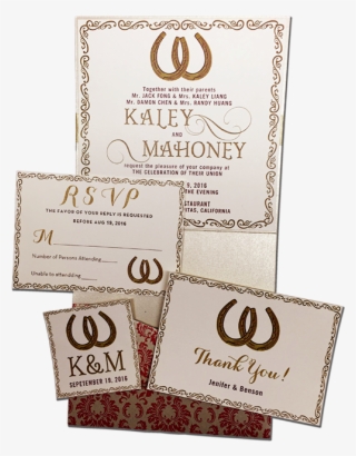 Shoehorse Wedding Invitation Card - Paper