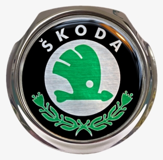 Skoda Car Grille Badge With Fixings - Skoda Logo