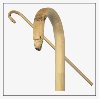 Eagle Head Horn On Pure Hickory Heartwood Thumper Stock - Plywood