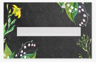 Invitation Mariage Personnalise Chanmpetre Jaune Muguet - Illustration