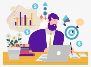 Seo Kickstarter - Digital Marketing Background Vector